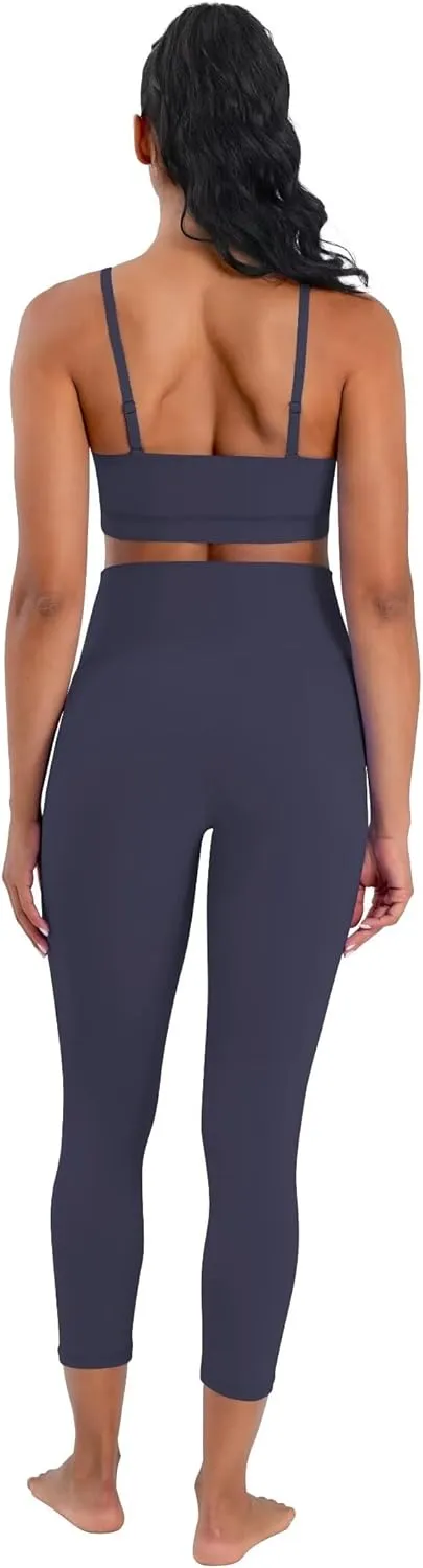 Sunzel Sunzfly Capri Leggings for Women, High Waisted Yoga Pants with Tummy Control for Workout Running Gym