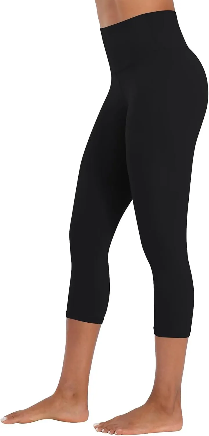 Sunzel Sunzfly Capri Leggings for Women, High Waisted Yoga Pants with Tummy Control for Workout Running Gym