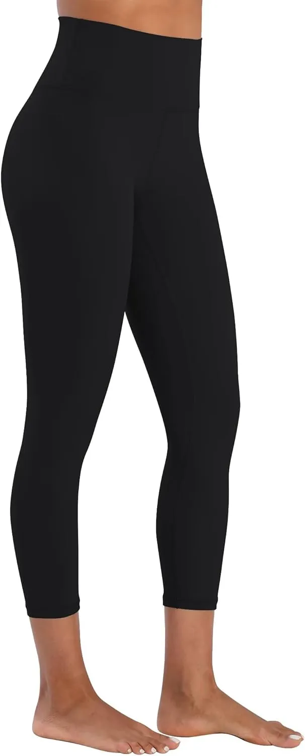 Sunzel Sunzfly Capri Leggings for Women, High Waisted Yoga Pants with Tummy Control for Workout Running Gym