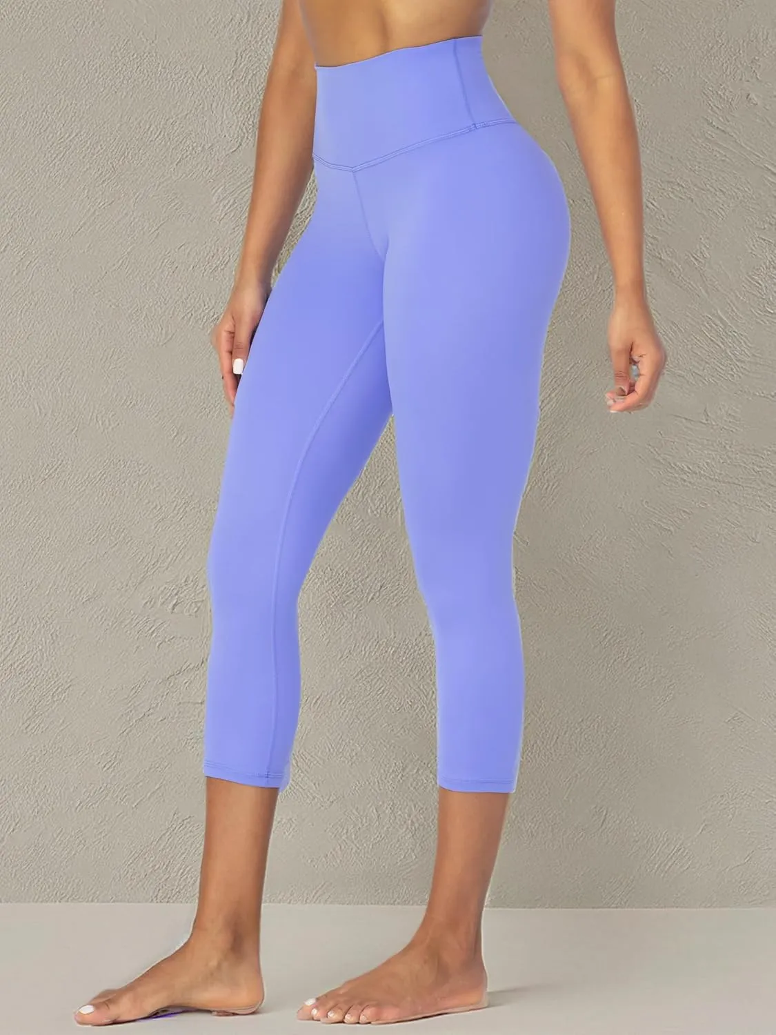 Sunzel Sunzfly Capri Leggings for Women, High Waisted Yoga Pants with Tummy Control for Workout Running Gym