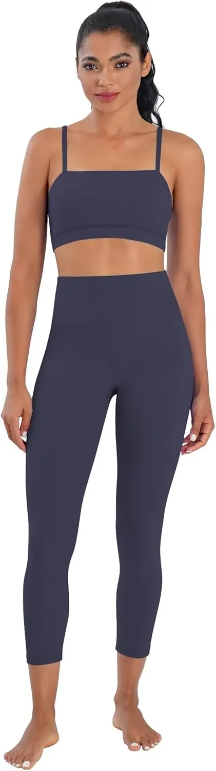Sunzel Sunzfly Capri Leggings for Women, High Waisted Yoga Pants with Tummy Control for Workout Running Gym