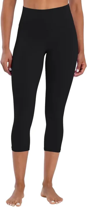 Sunzel Sunzfly Capri Leggings for Women, High Waisted Yoga Pants with Tummy Control for Workout Running Gym