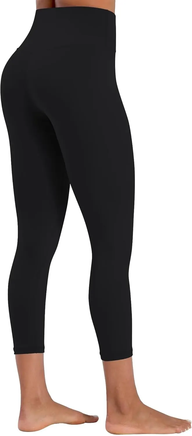 Sunzel Sunzfly Capri Leggings for Women, High Waisted Yoga Pants with Tummy Control for Workout Running Gym