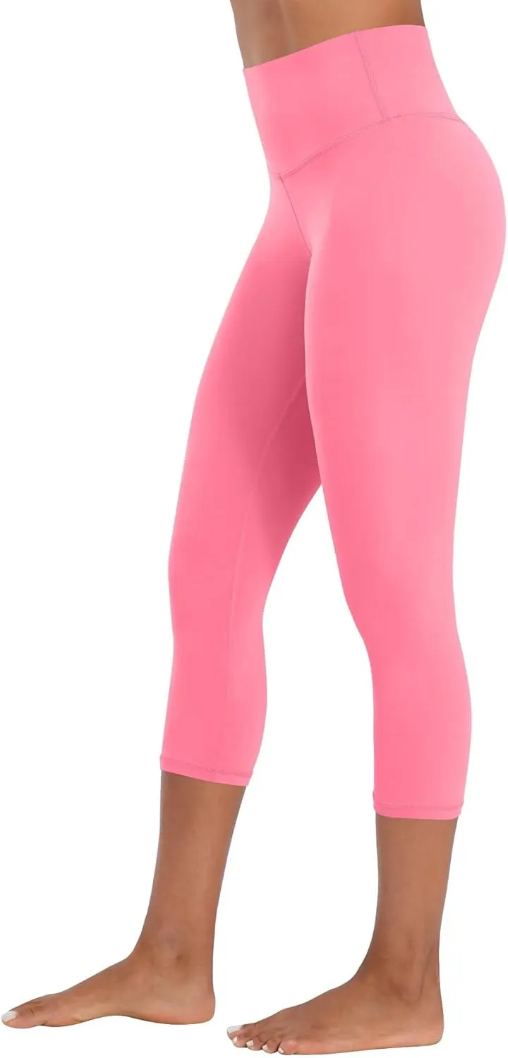 Sunzel Sunzfly Capri Leggings for Women, High Waisted Yoga Pants with Tummy Control for Workout Running Gym