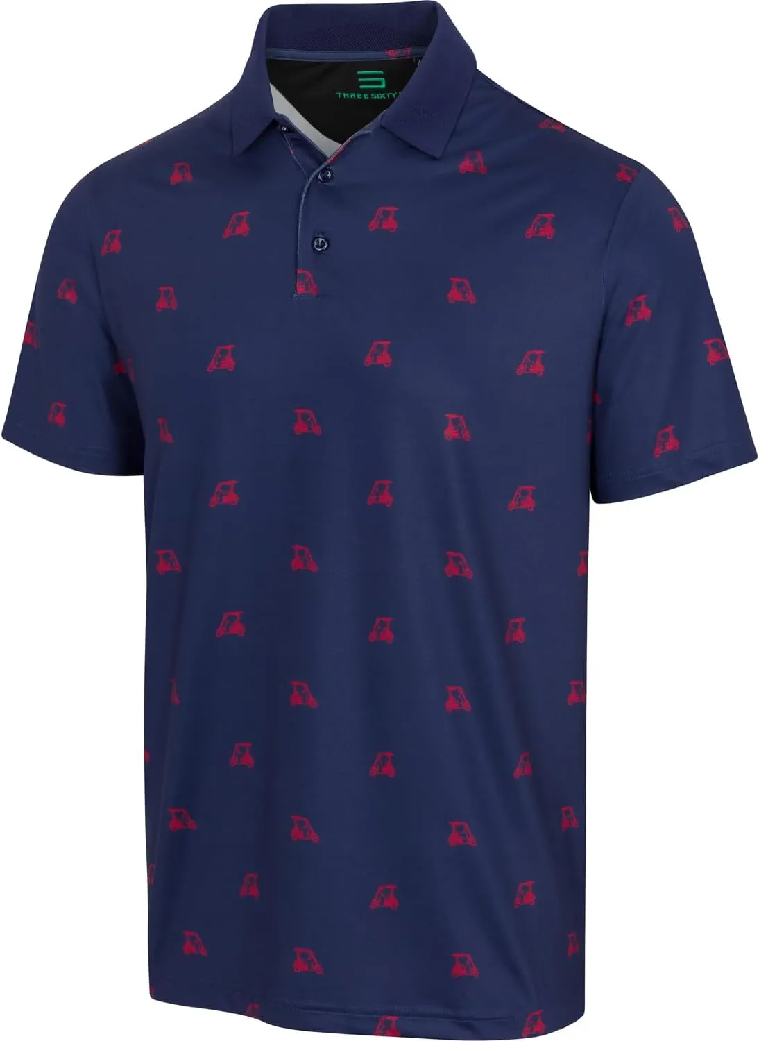 Three Sixty Six Quick Dry Golf Shirts for Men - Moisture Wicking Short-Sleeve Casual Polo Shirt