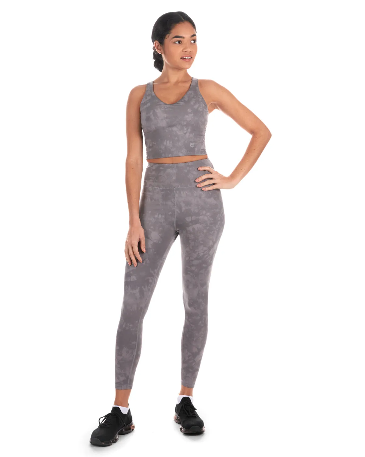 Tie Dye Print Scrunch Butt Stitch Athletic Legging