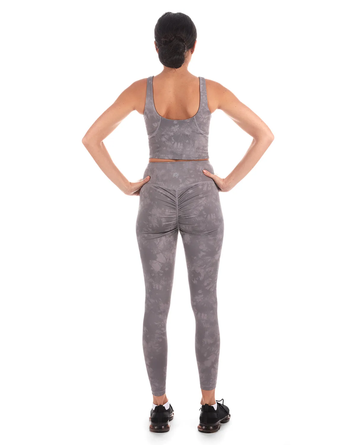 Tie Dye Print Scrunch Butt Stitch Athletic Legging