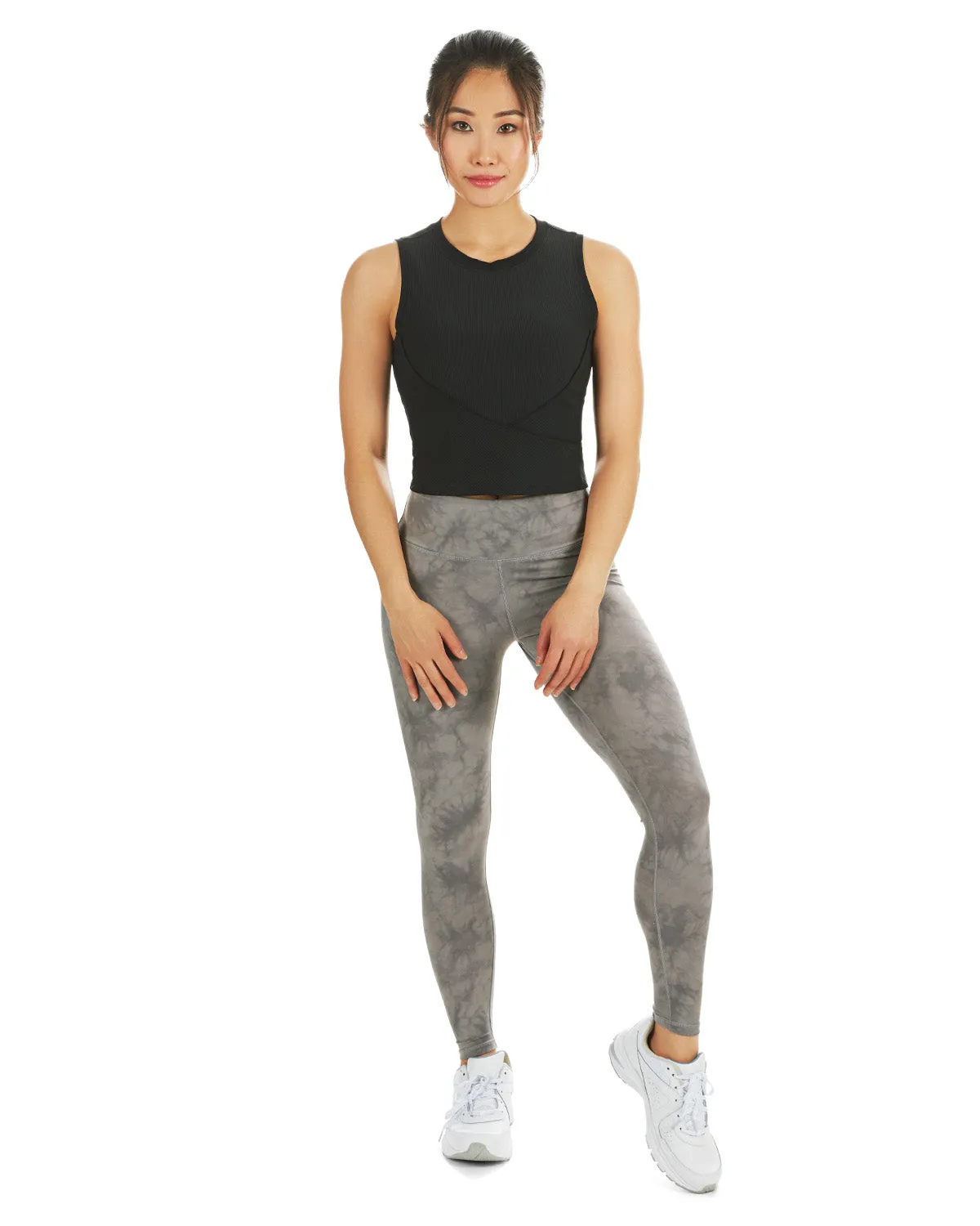 Tie Dye Print Scrunch Butt Stitch Athletic Legging