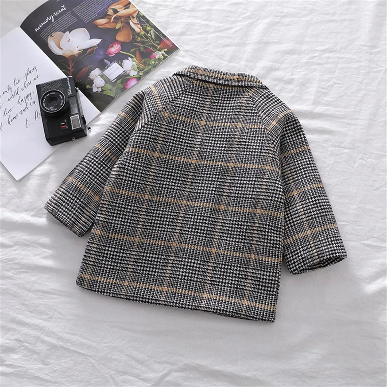 Toddler Baby Girl Winter Coat Dress Coat Warm Jacket Long Sleeve Button Trench Coat Kids Peacoat Outwear Clothes