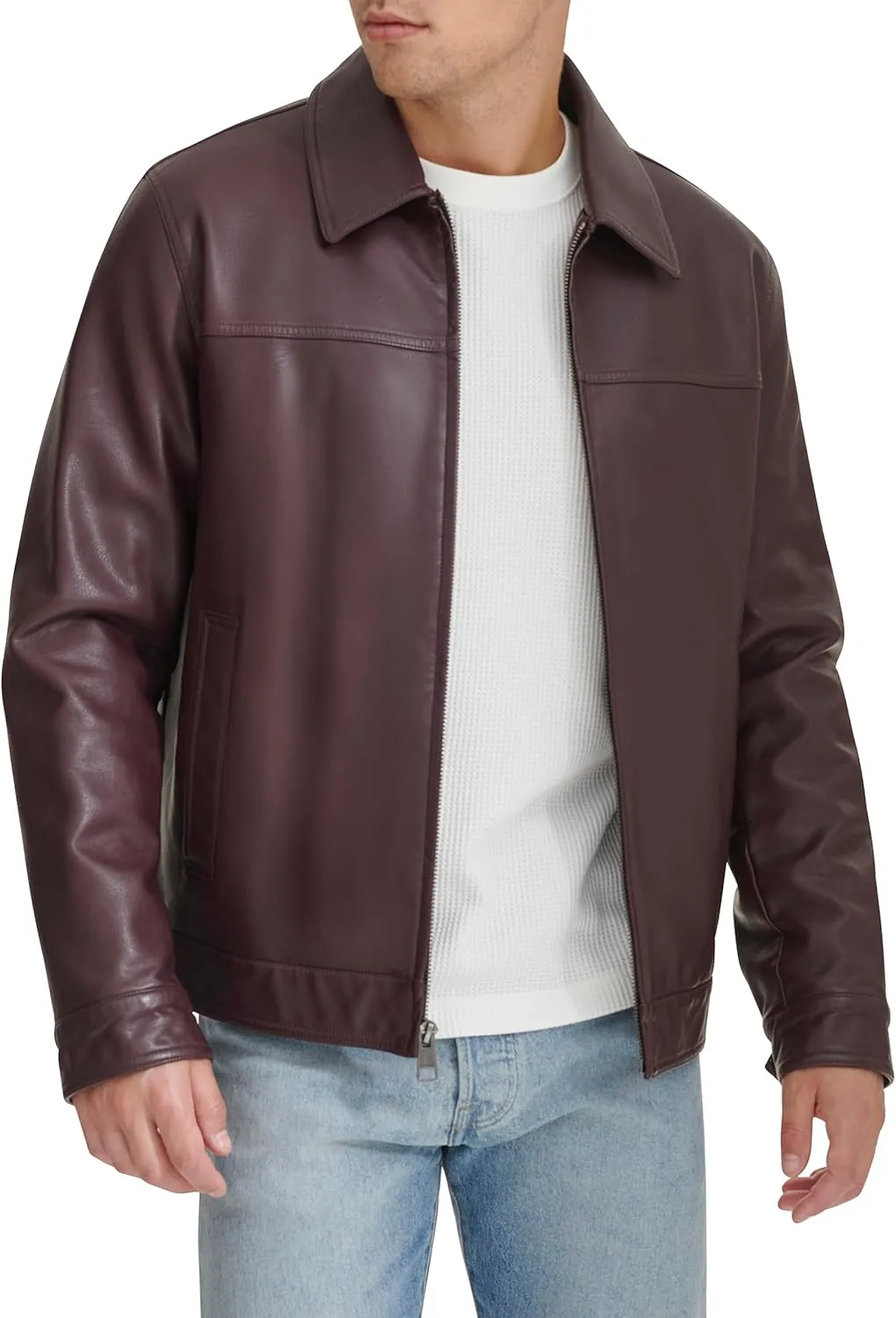 Tommy Hilfiger Men's Classic Faux Leather Jacket