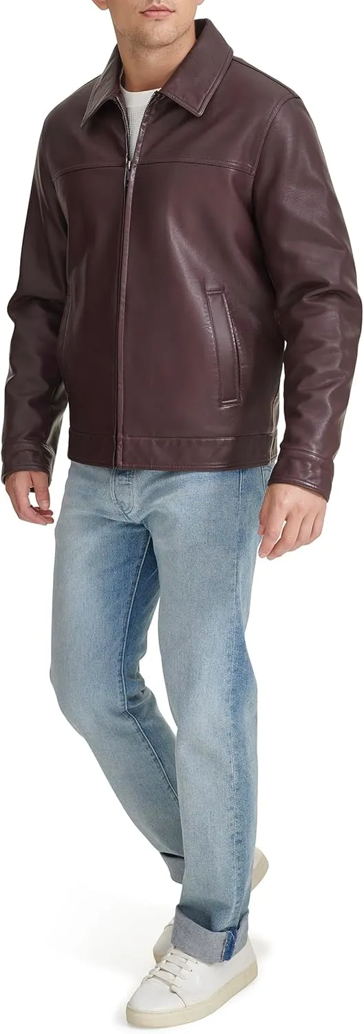 Tommy Hilfiger Men's Classic Faux Leather Jacket