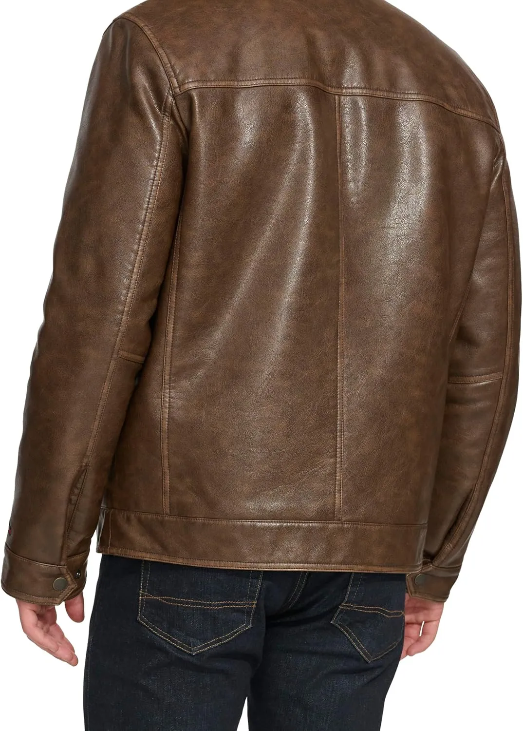 Tommy Hilfiger Men's Classic Faux Leather Jacket