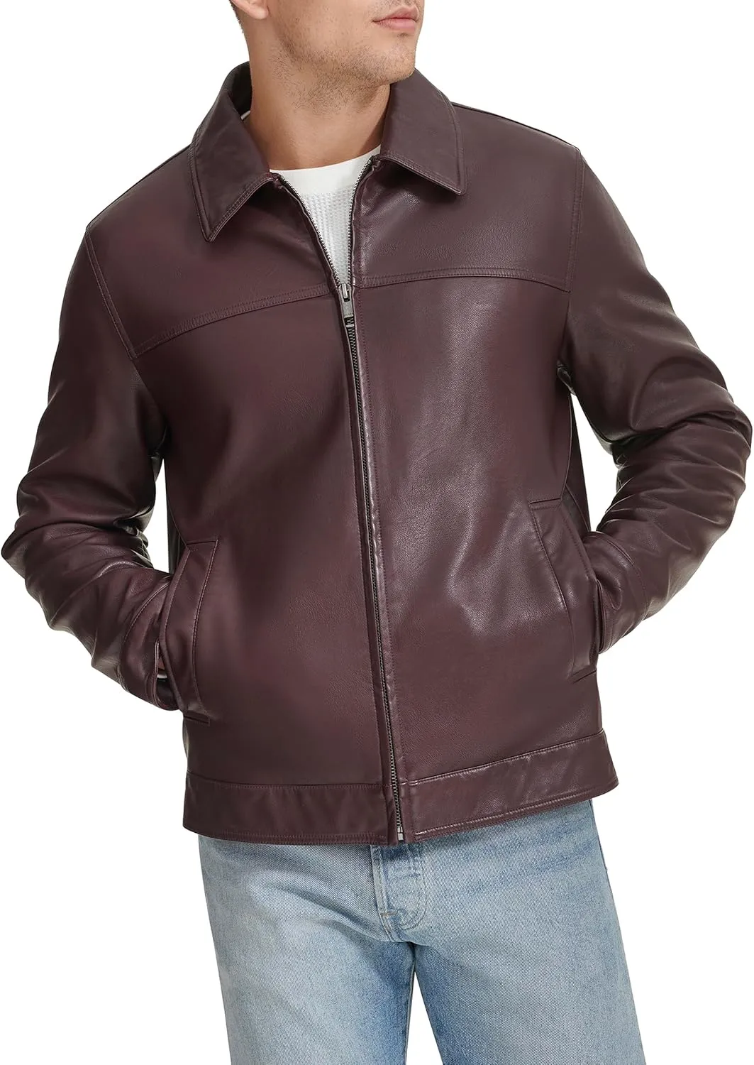 Tommy Hilfiger Men's Classic Faux Leather Jacket