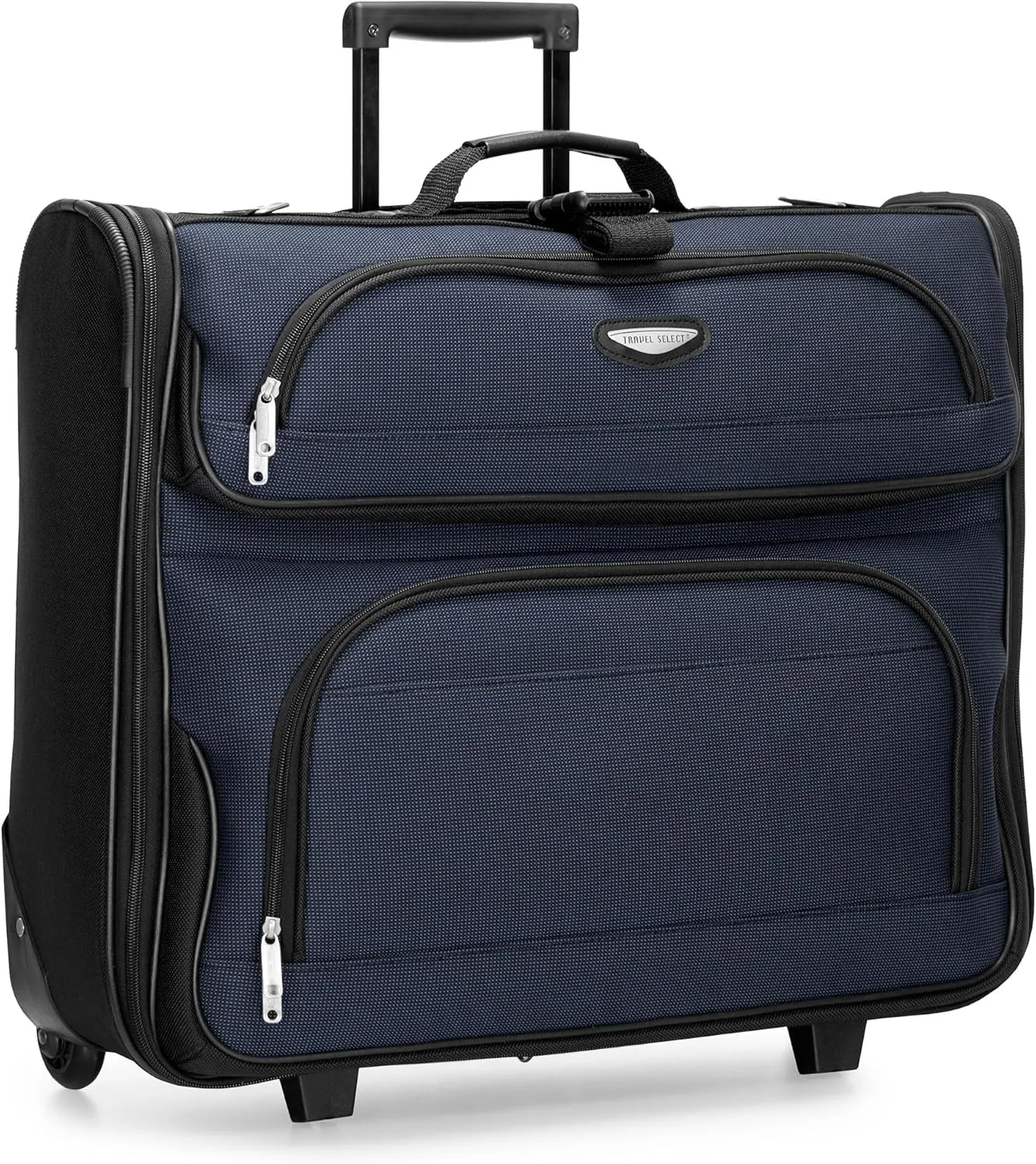 Travel Select Amsterdam Expandable Rolling Upright Luggage, Navy, Garment Bag