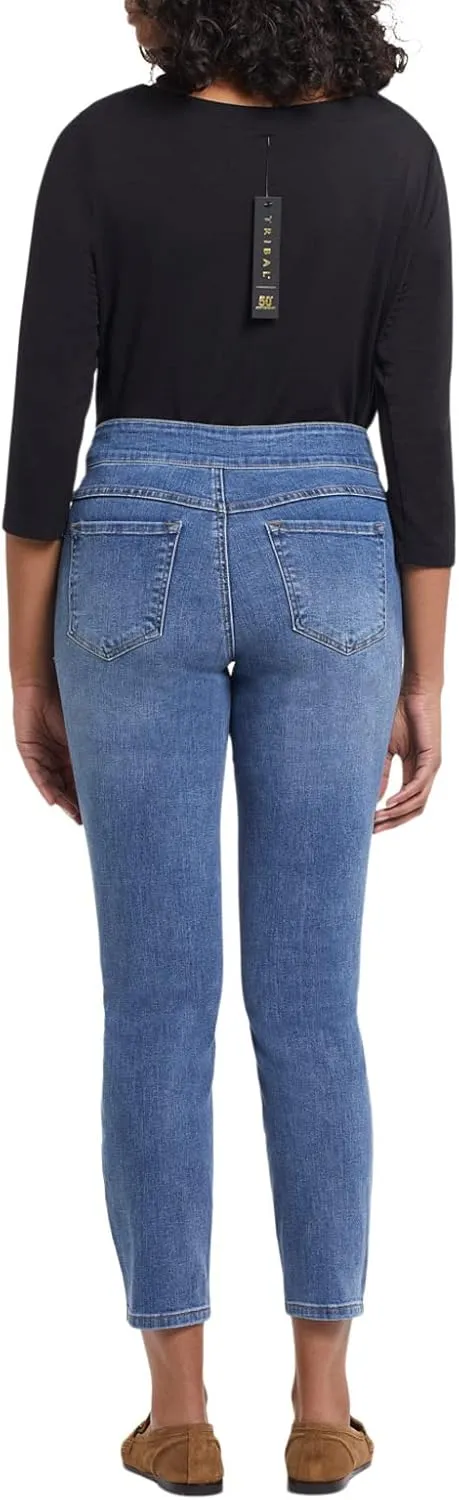 Tribal Women's Audrey Pull on Comfort Stretch Jeggings (Ankle and Full Length)