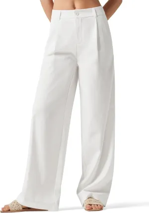 Willit Women's Linen Pants Wide Leg Work Dress Pants Casual Slacks Business Pants with Pockets 29" 31"