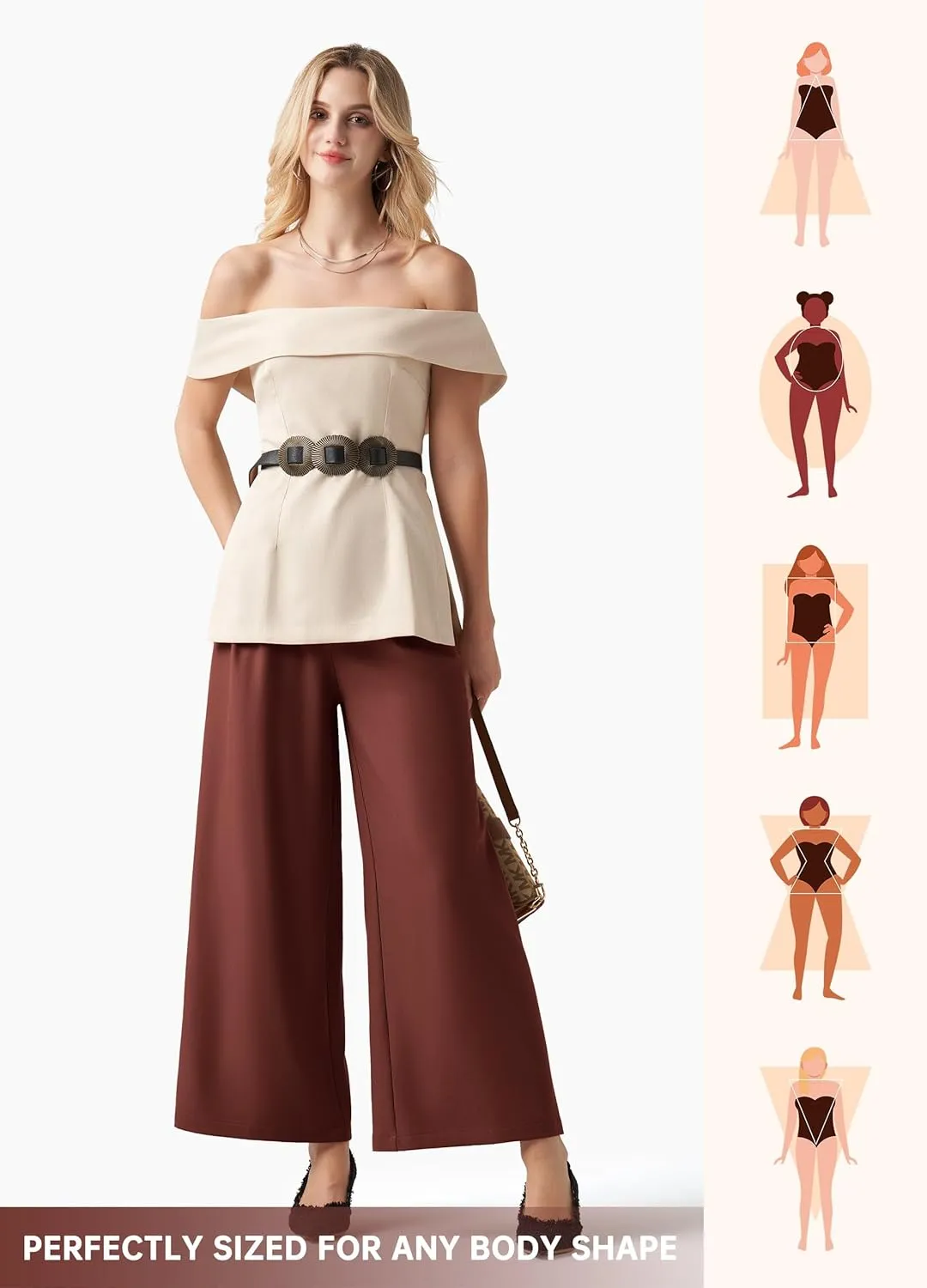 Willit Women's Wide Leg Pants Work Dress Pants Casual Palazzo Pants High Waisted Business Office Slacks 25"/27"/29"