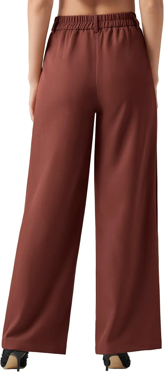 Willit Women's Work Pants Wide Leg Dress Pants High Waisted Casual Slacks Business Office Pants with Pockets 28"/30"/32"
