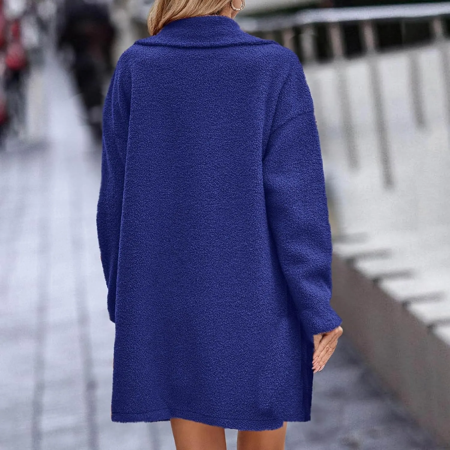 Winter Teddy Bear Long Coats for Women 2024 Fashion Oversized Jacket Fuzzy Fleece Faux Fur Sherpa Coats Outwear