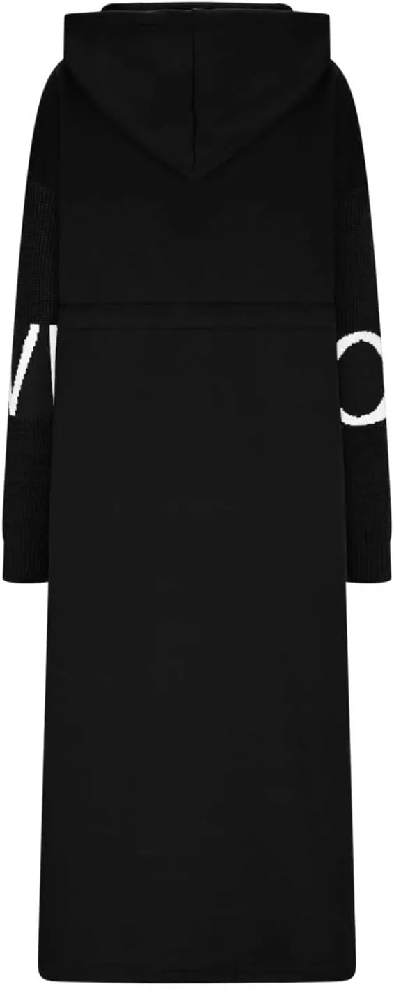 Winter Trench Coat Womens Coat Plus Size Hooded Zip up Long Jackets Cozy Patchwork Warm Overcoat Drawstring Waist Coat