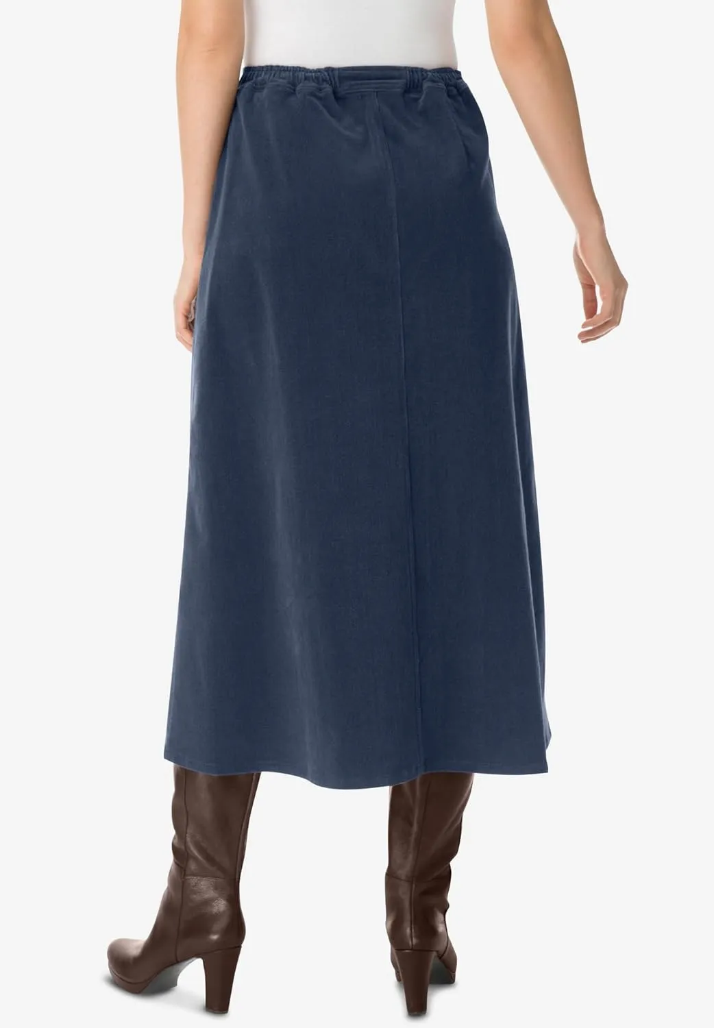 Woman Within Plus Size Corduroy Skirt