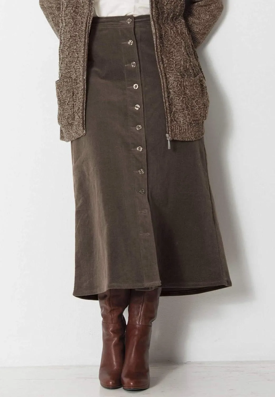 Woman Within Plus Size Corduroy Skirt