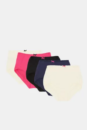 Women Assorted Basic Full Brief Set (Pack Of 5)