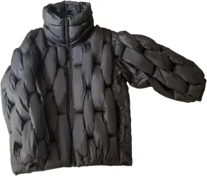 Women Down Jacket Oversized Couple Coats Plaid Puffer Parkas