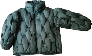 Women Down Jacket Oversized Couple Coats Plaid Puffer Parkas