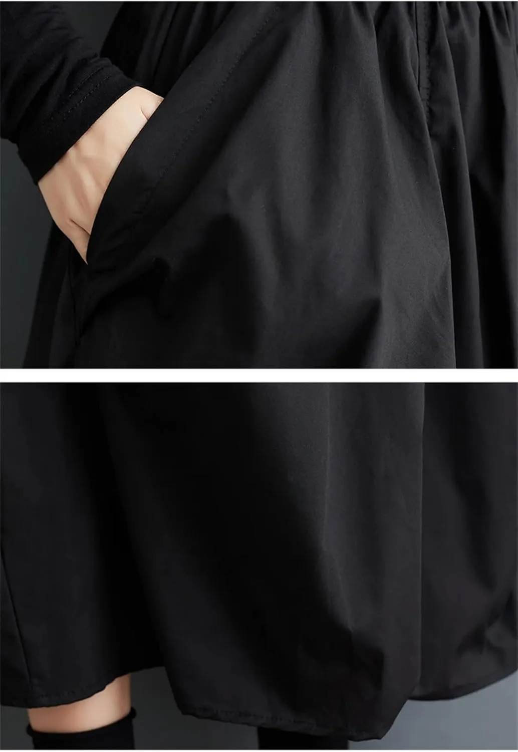 Women Elastic High Waist Midi Skirt Irregular Pleated Skirts Casual Loose Solid Color Skirts