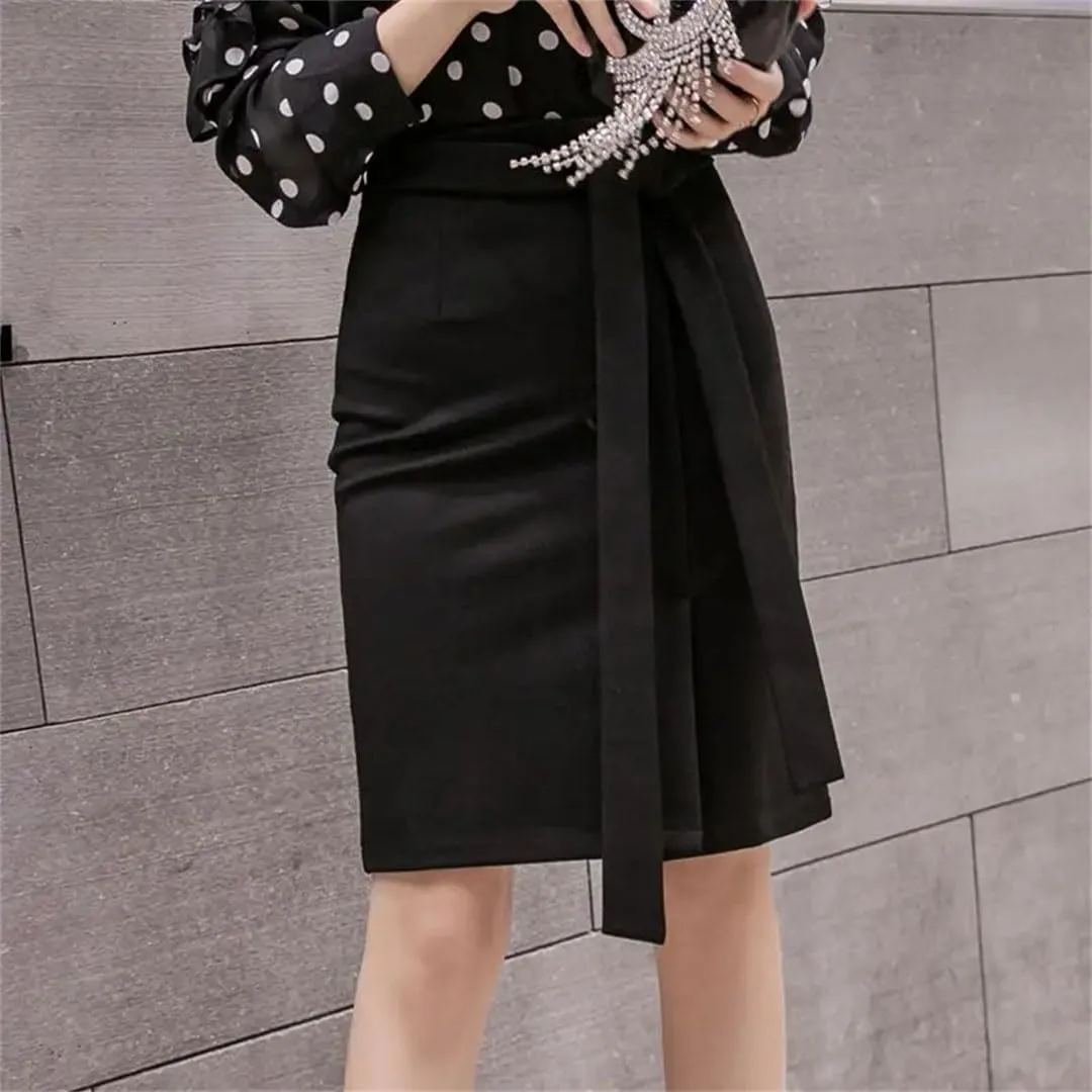 Women Oversized Skirt High Waist Red Skirts Office Sexy Black Pencil Skirt