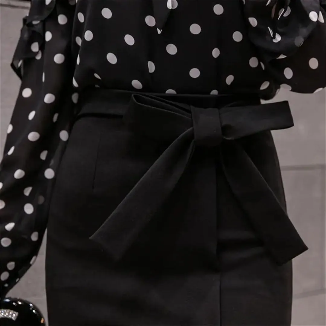 Women Oversized Skirt High Waist Red Skirts Office Sexy Black Pencil Skirt