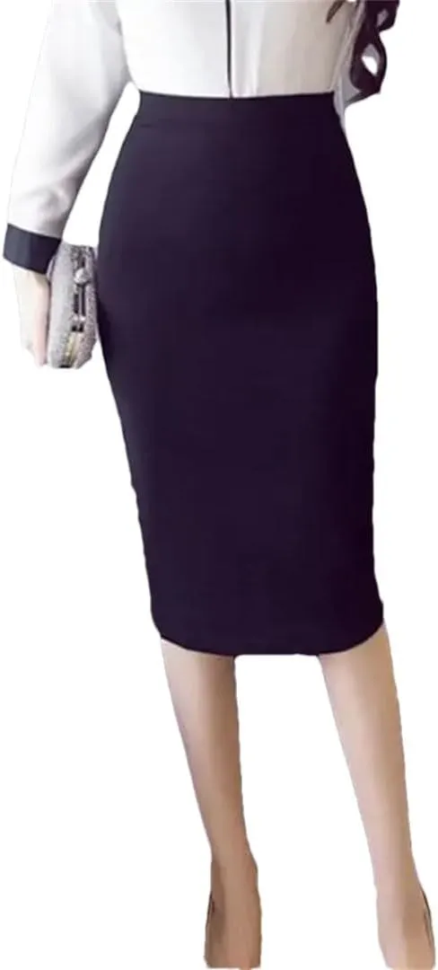 Women Pencil Long Skirts High Waist Casual Summer Sexy Skirts Slim Red Office Work Wear Black Skirt