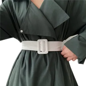 Women Wide Waist Belt with Buckle for Dress Trench Coat Belt Replacement