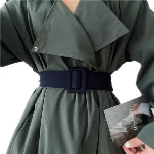 Women Wide Waist Belt with Buckle for Dress Trench Coat Belt Replacement