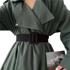 Women Wide Waist Belt with Buckle for Dress Trench Coat Belt Replacement