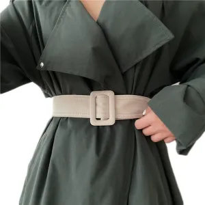 Women Wide Waist Belt with Buckle for Dress Trench Coat Belt Replacement