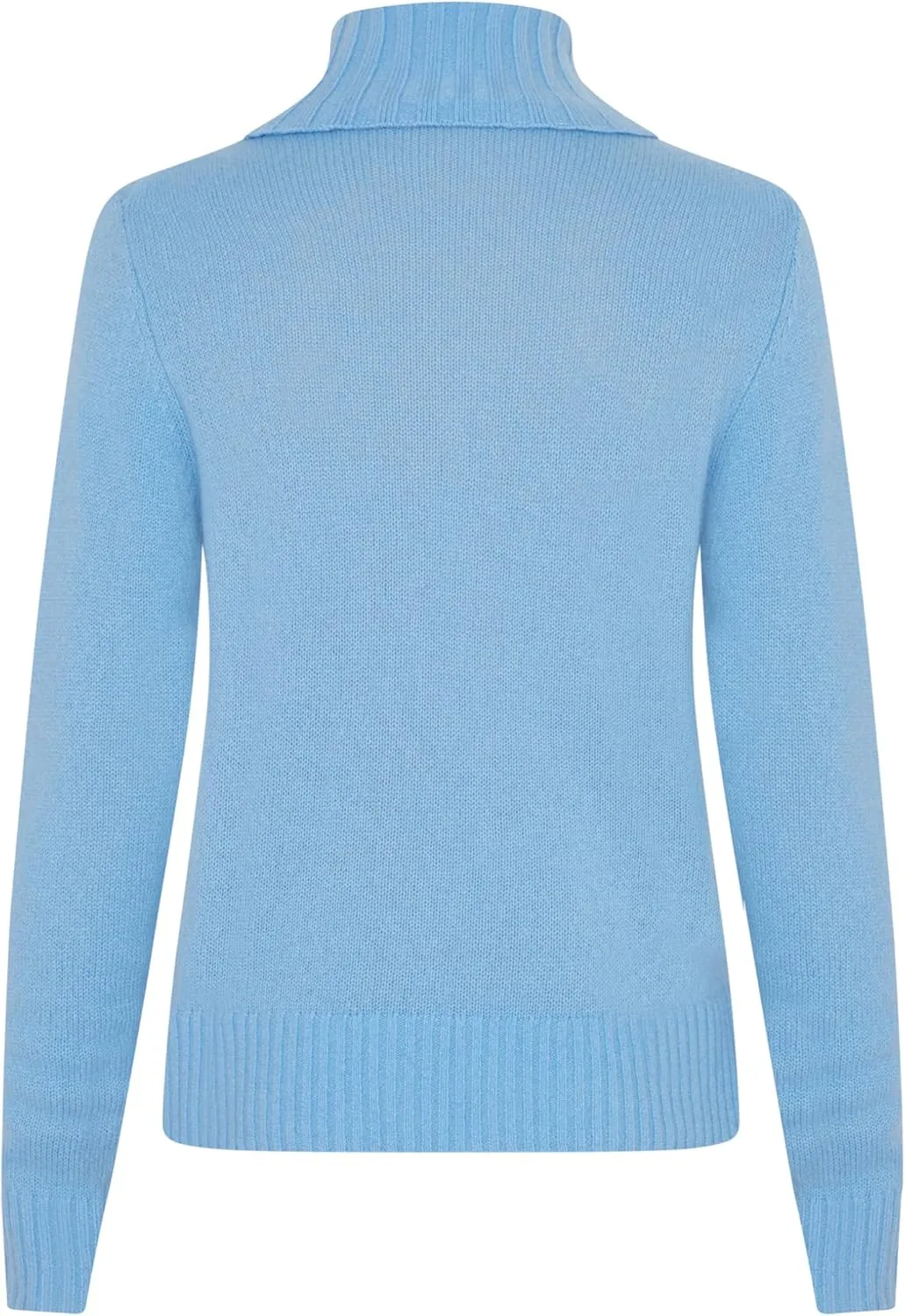 Women's 100% Cashmere Turtleneck Sweater, Regular Fit, Stylish Premium Knit Jumper for Autumn Winter