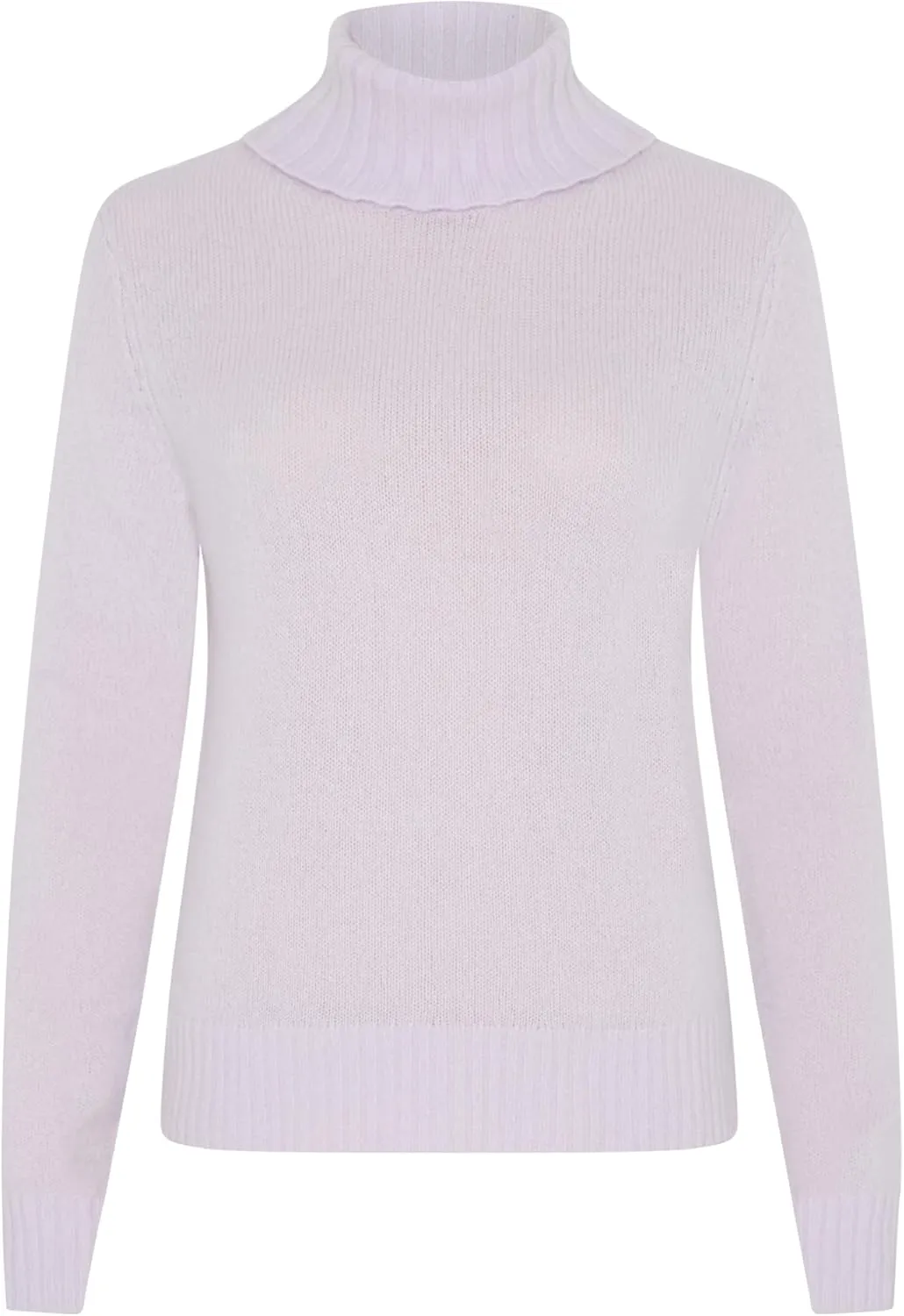 Women's 100% Cashmere Turtleneck Sweater, Regular Fit, Stylish Premium Knit Jumper for Autumn Winter