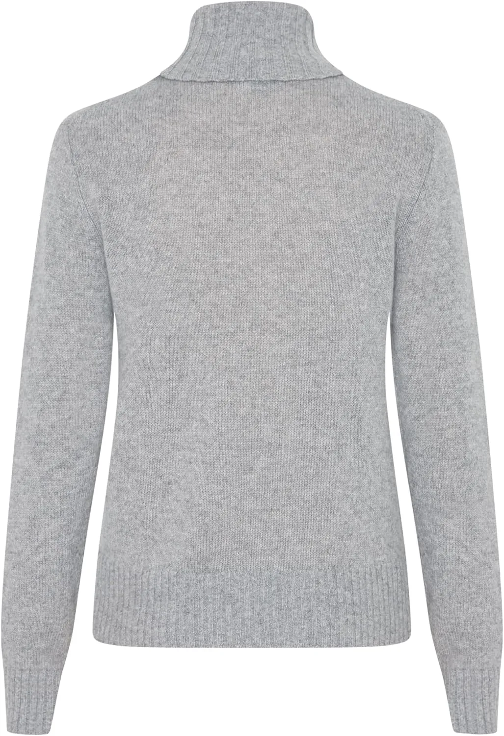 Women's 100% Cashmere Turtleneck Sweater, Regular Fit, Stylish Premium Knit Jumper for Autumn Winter
