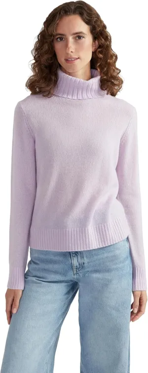 Women's 100% Cashmere Turtleneck Sweater, Regular Fit, Stylish Premium Knit Jumper for Autumn Winter