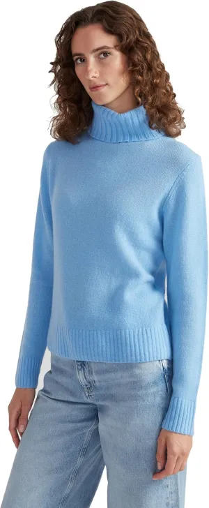 Women's 100% Cashmere Turtleneck Sweater, Regular Fit, Stylish Premium Knit Jumper for Autumn Winter