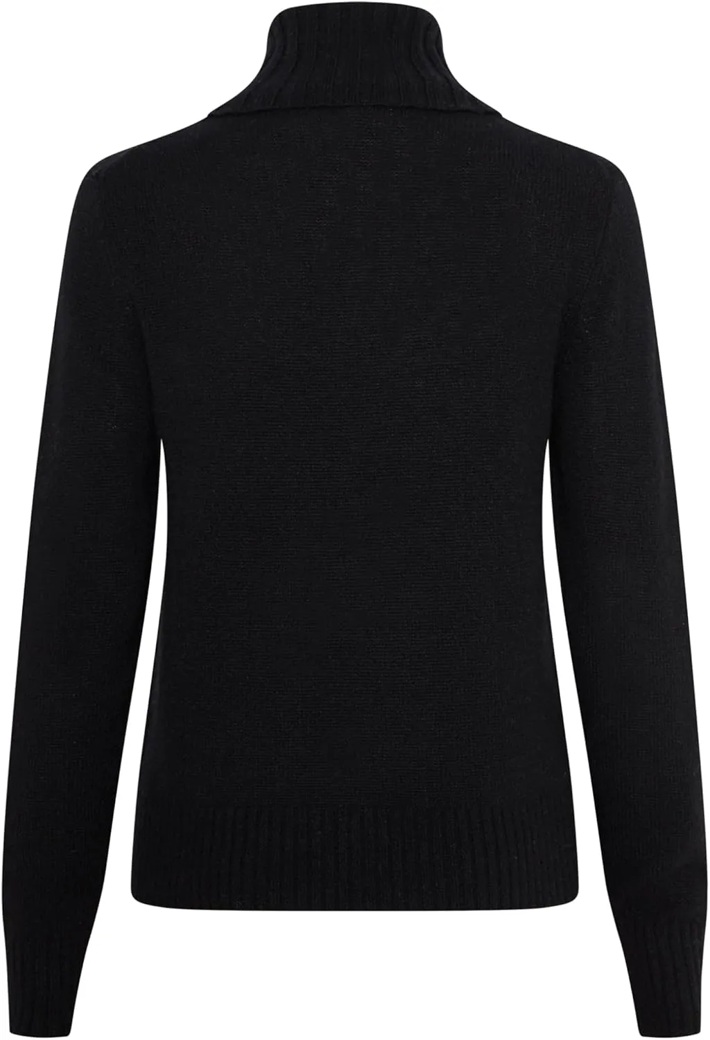 Women's 100% Cashmere Turtleneck Sweater, Regular Fit, Stylish Premium Knit Jumper for Autumn Winter