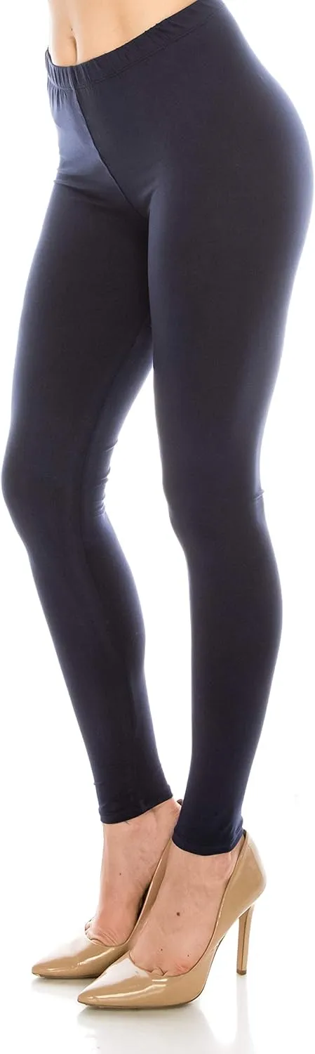 Womens High Waist Workout Leggings - Casual Stretch Lightweight Comfort Sports Yoga Running Athletic Lounge Pants