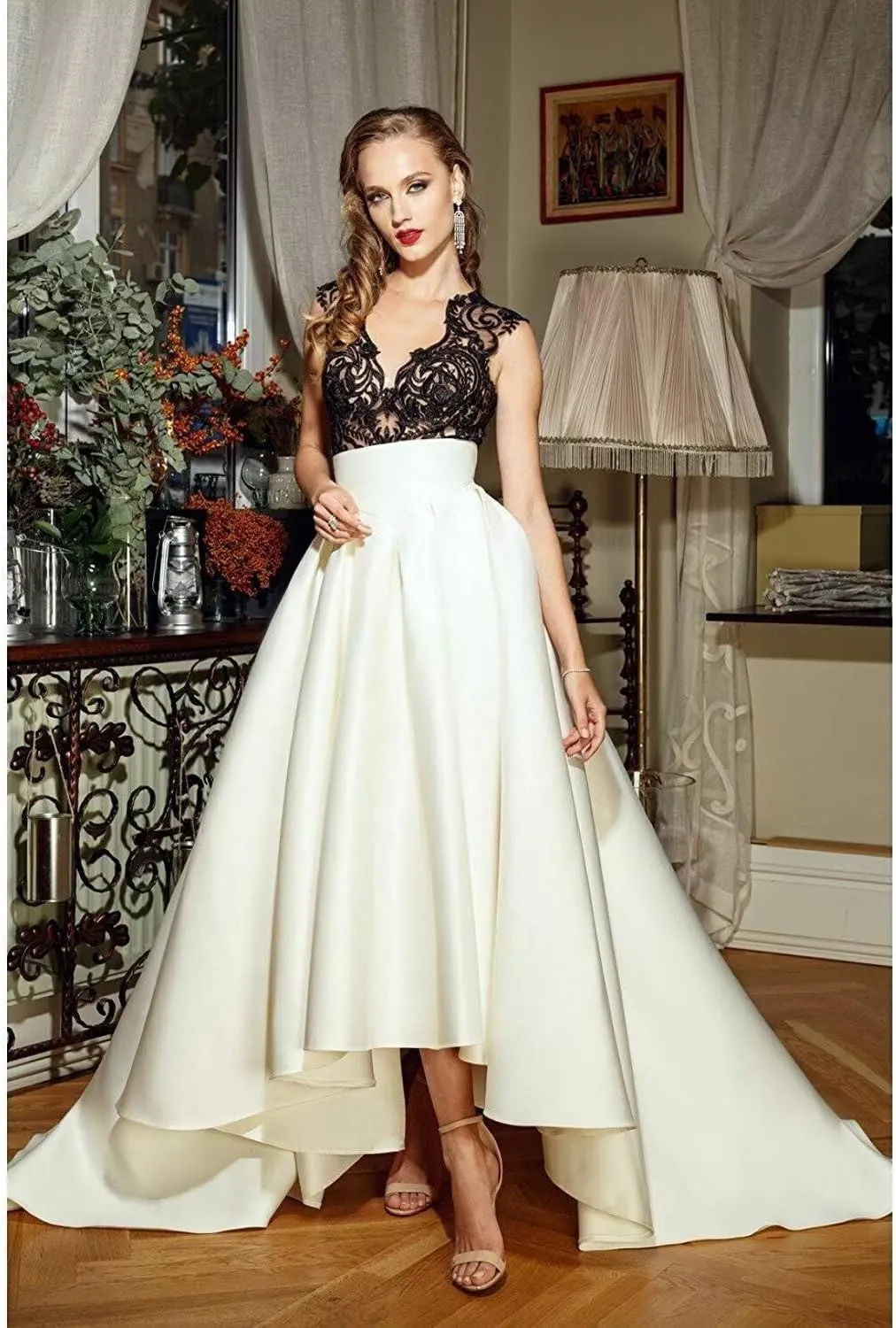 Womens Satin Dresses Pleated Skirts Maxi A Line High Waist Elegant Prom Gown