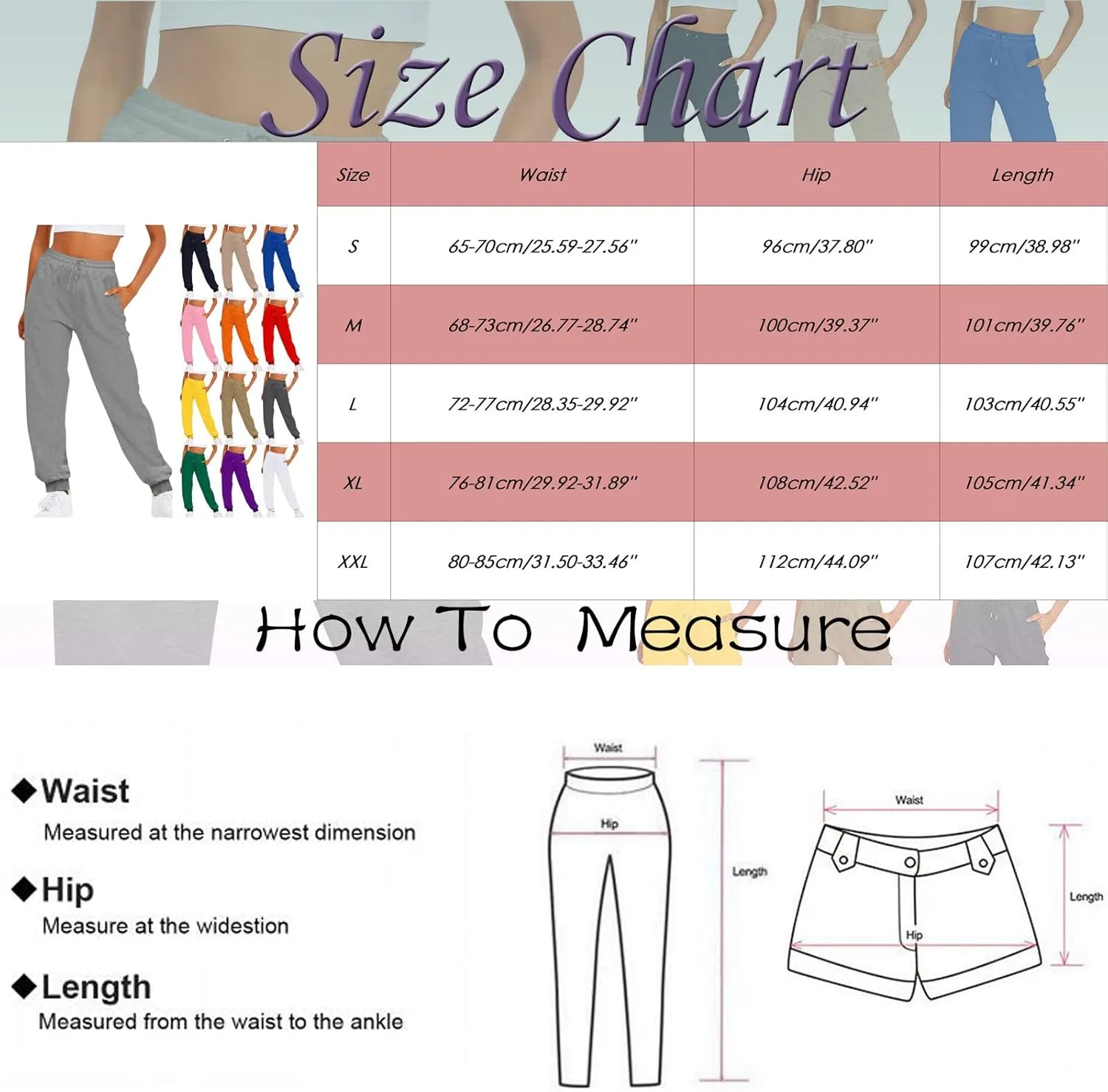 Womens Sport Trousers Mid Waist Letters Prints Long Pants Casual Dress Pants for Women Business Casual Long